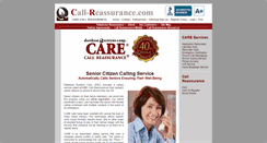 Desktop Screenshot of call-reassurance.com