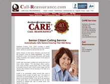 Tablet Screenshot of call-reassurance.com